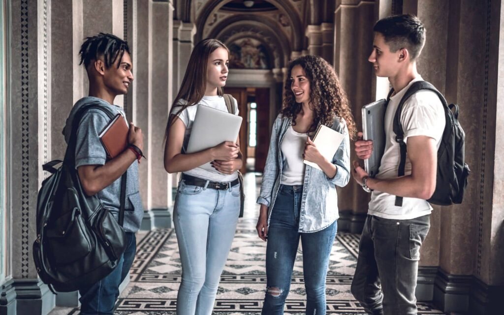 Group of students of diverse background and cultures