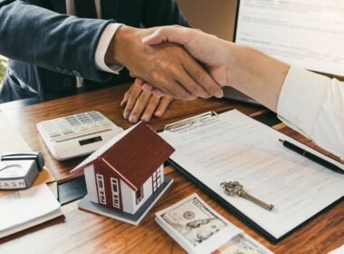 Landlord rental property registration form with the keys on a table