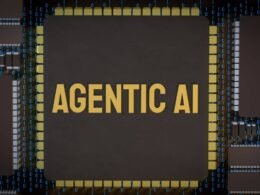 Digital image with the words Agentic AI written on it